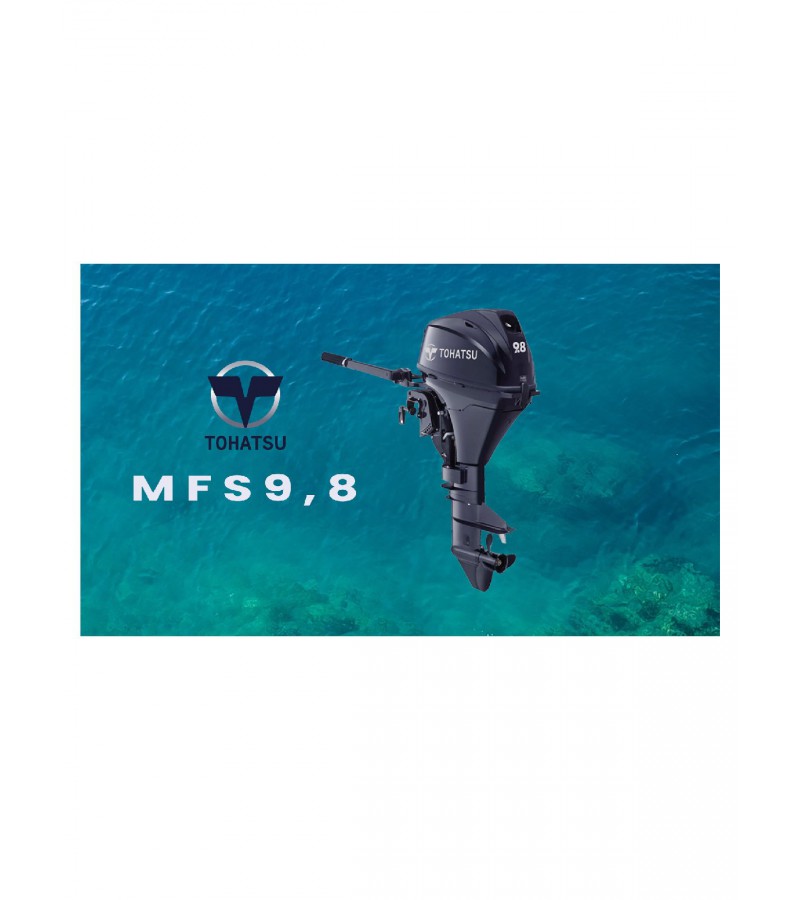 Tohatsu MFS 9.8HP 4 Zamanlı Kısa , Uzun Şaft , Manuel, & Marjlı Deniz Motoru